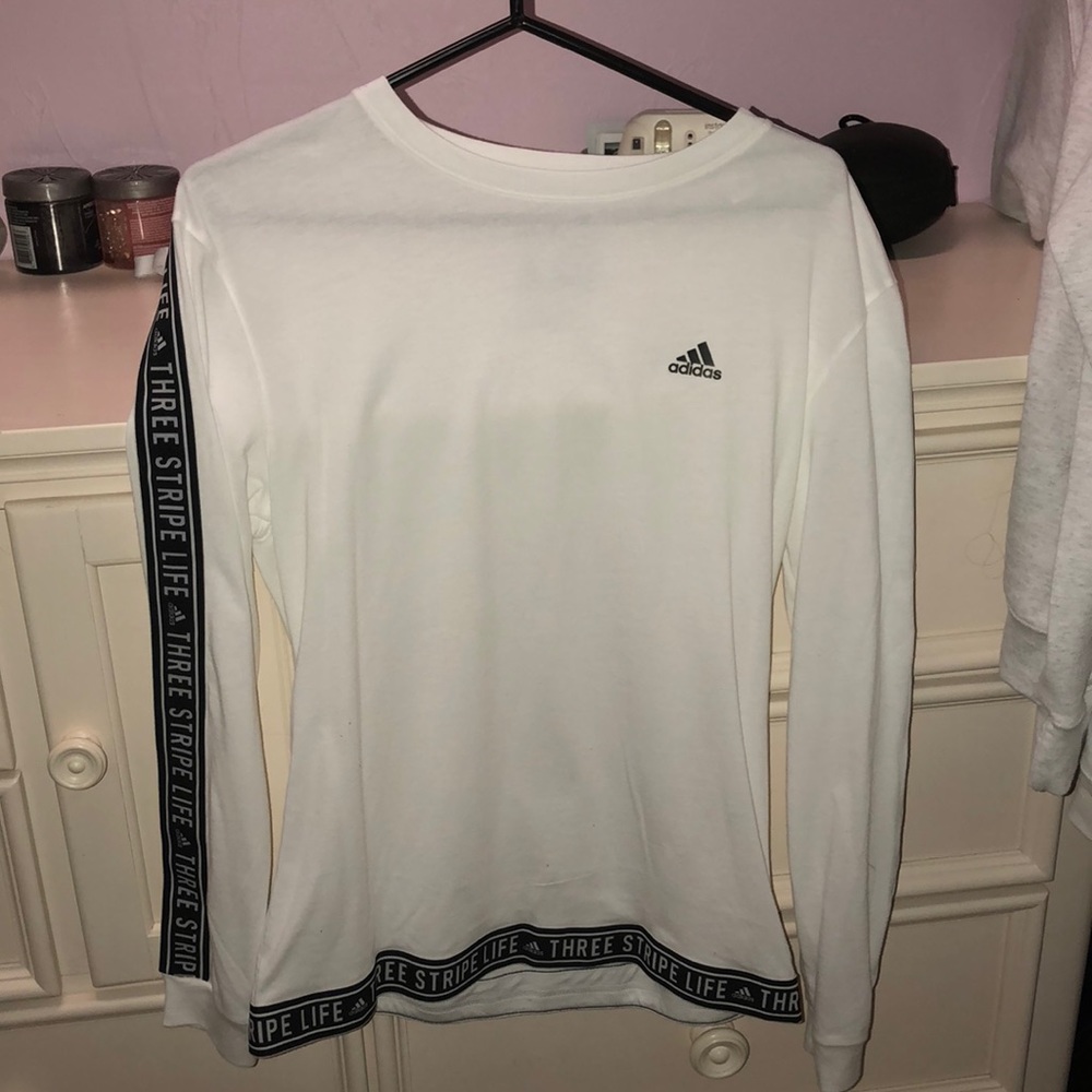 Adidas white long sleeve